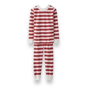 🆕 Hanna Andersson Striped Long John Pajama Set. Size 4.